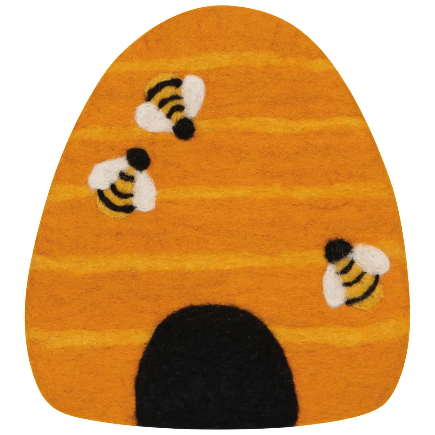 Wool Felt Trivet Bumblebee