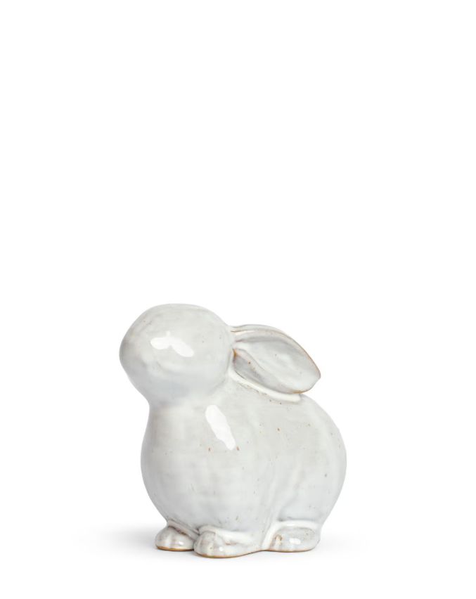 Melissa Sitting Bunny In Antique White 4.5"x2.75"x4"