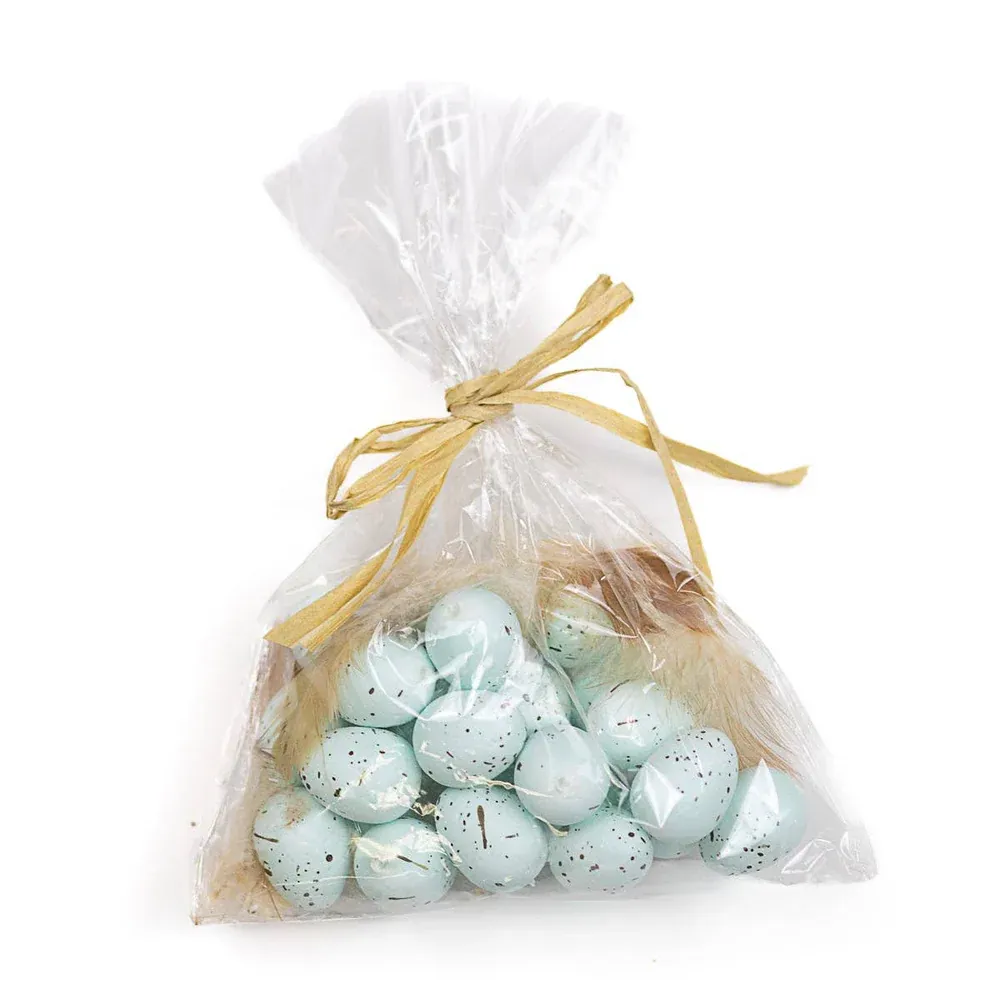 Set Of 24 Springhill Eggs In Blue 1"