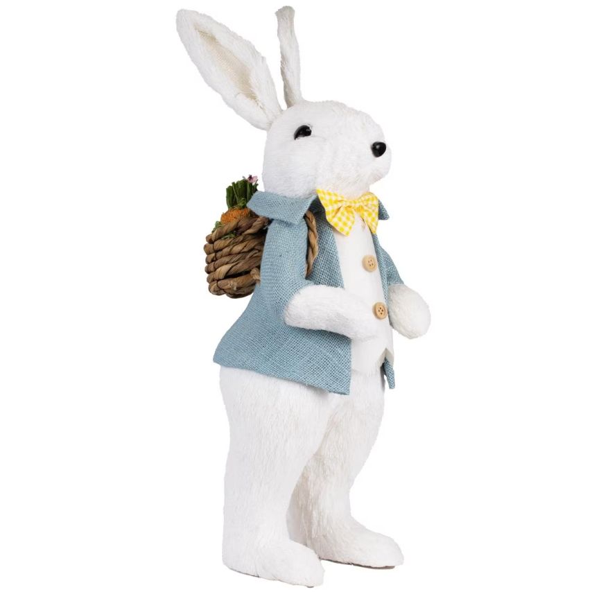 Timothy Bunny In White &amp; Blue 8"x21"x7.5"