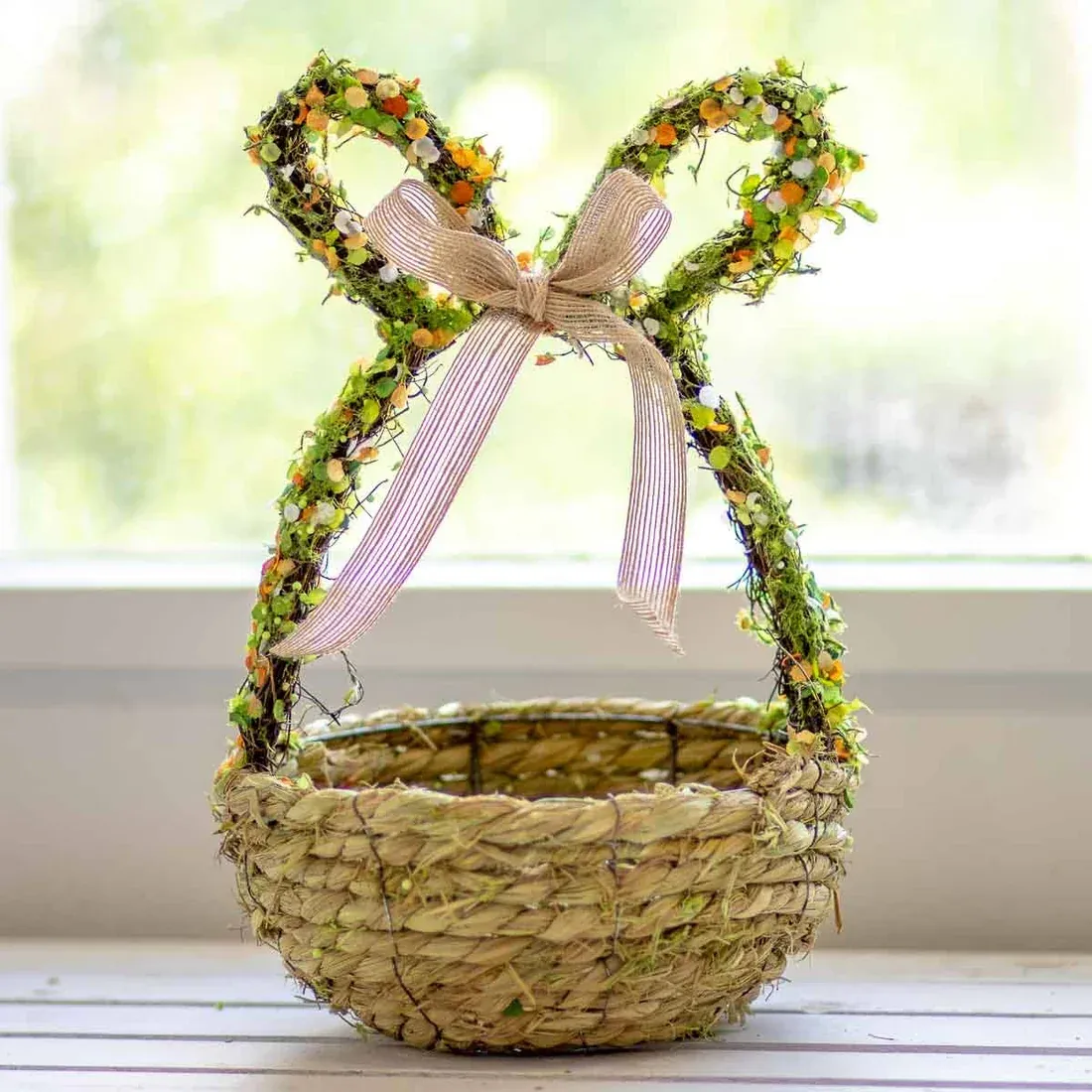 Confetti Bunny Basket 12.5"