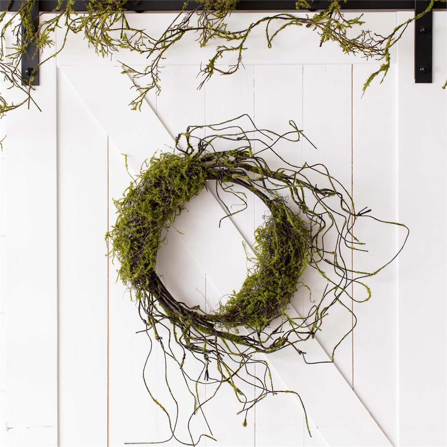 Moss Twig Wreath 26" Outside, 12" Inside
