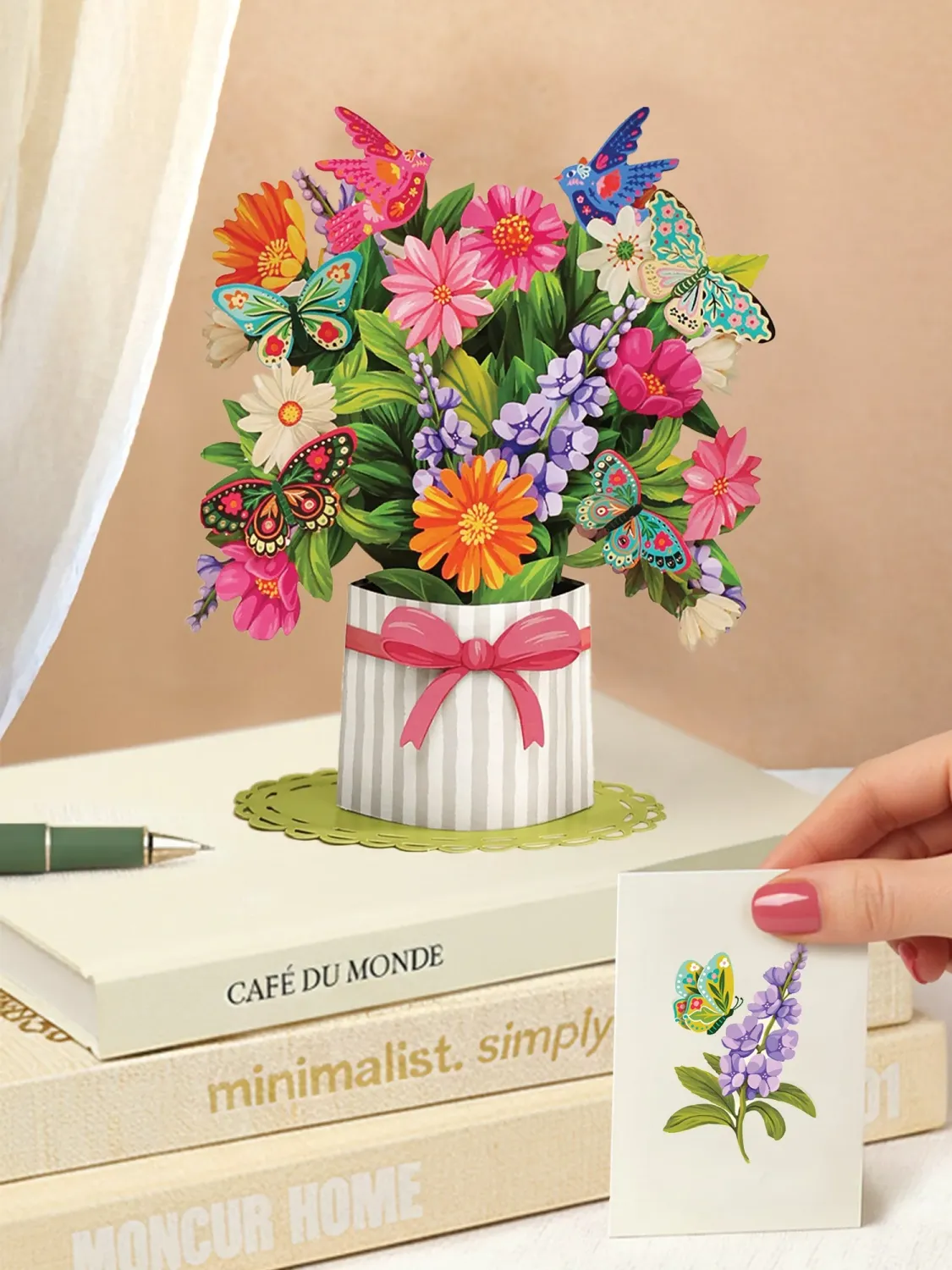 Fresh Cut Paper Mini Pop Up Enchanted Garden &amp; Matching Card