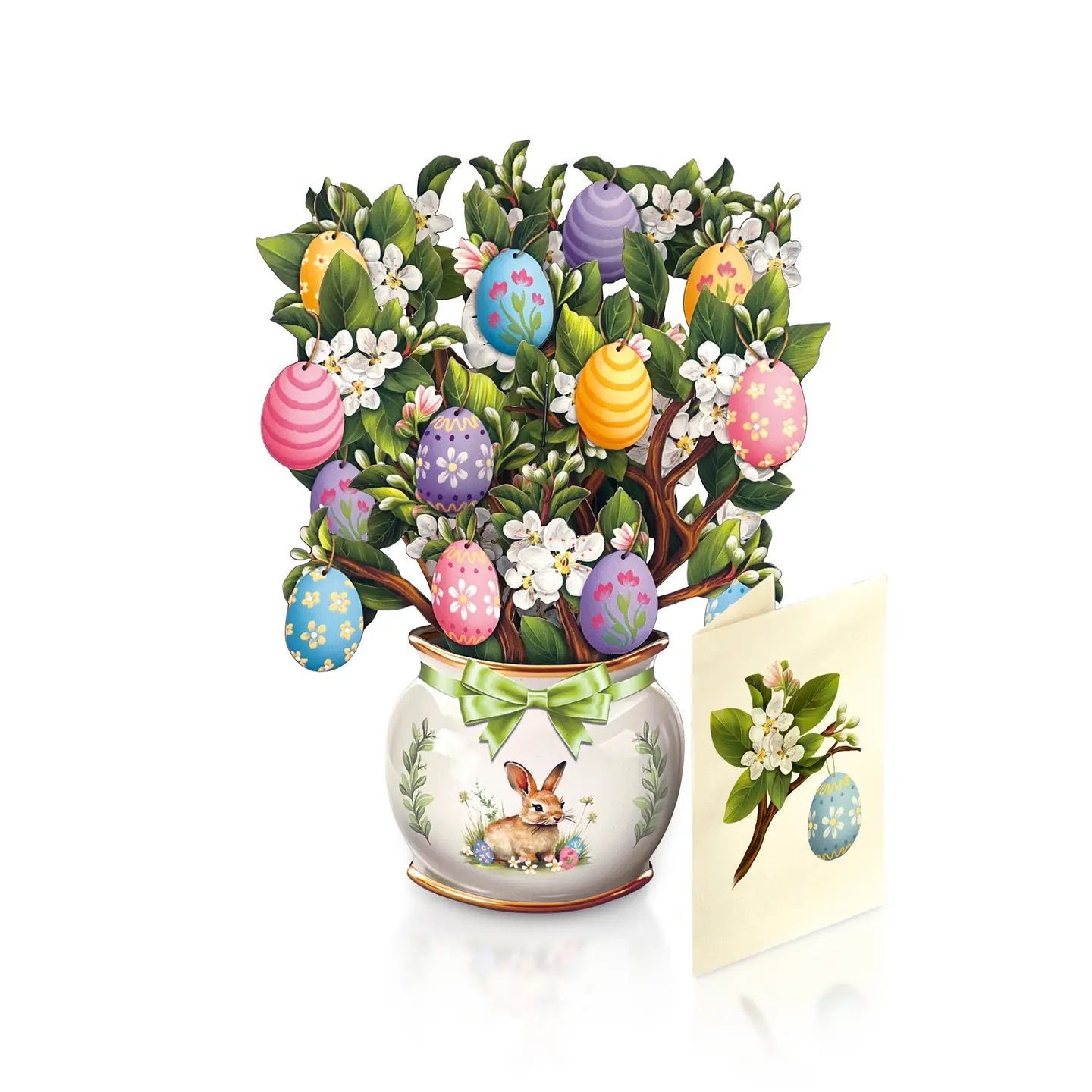 Fresh Cut Paper Mini Pop Up Easter Egg Tree &amp; Matching Card