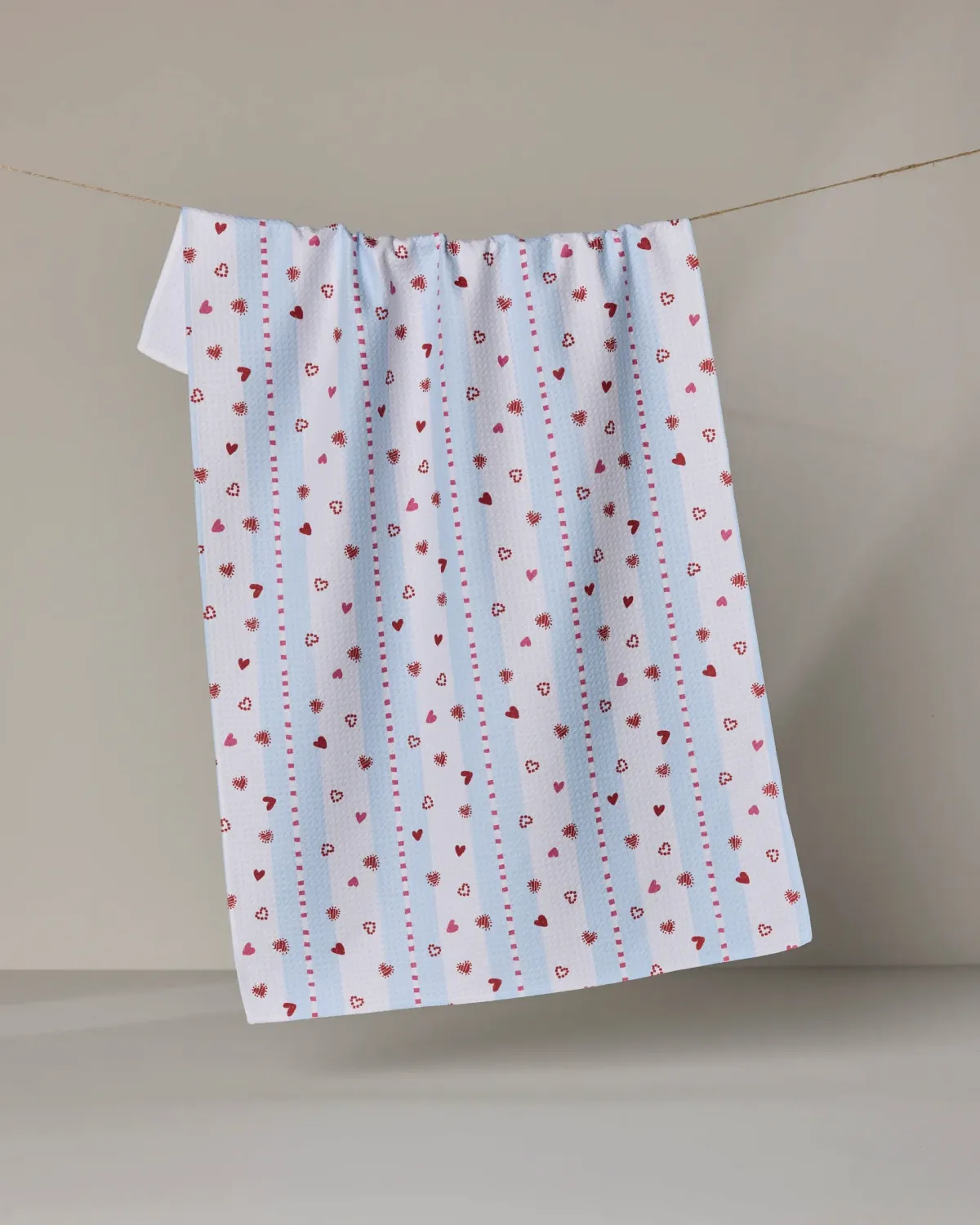 Geometry Tea Towel Love Stripes