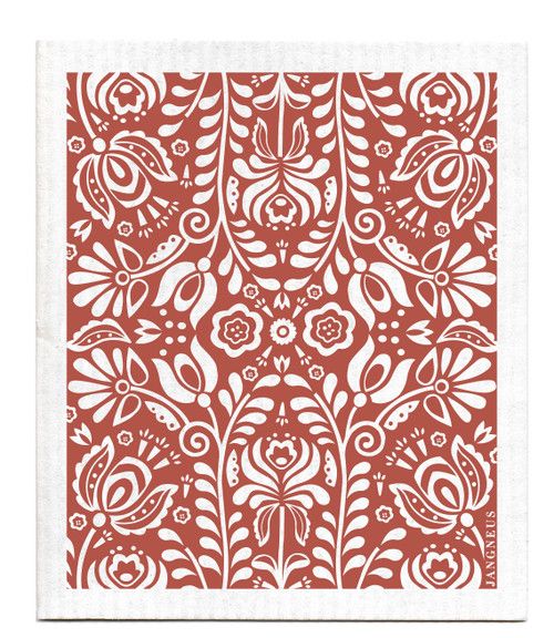 Swedish Cloth Scandi Bloom Swedish Red