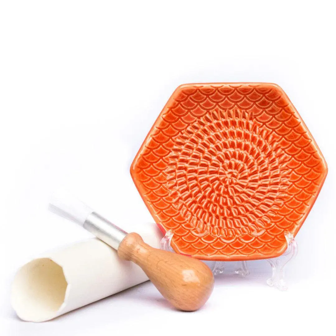 Grate Plate 3 Piece Set Carrot Orange