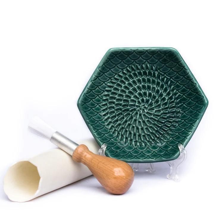 Grate Plate 3 Piece Set Emerald Green