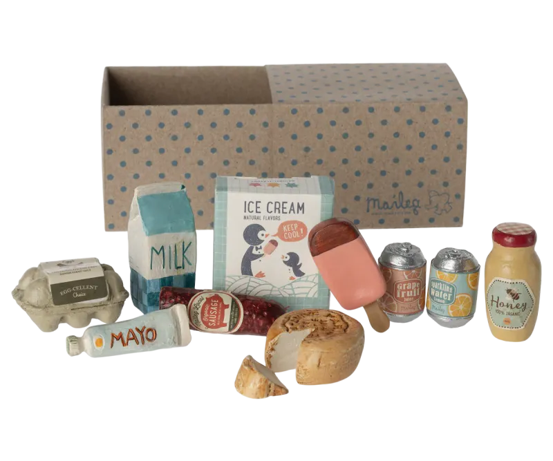 Maileg Mouse Miniature Grocery Box