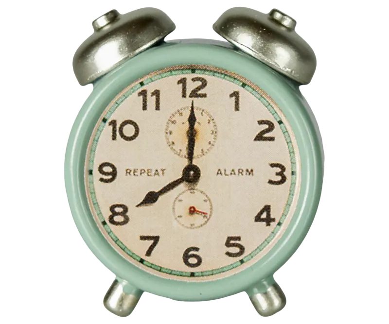 Maileg Mouse Alarm Clock In Mint