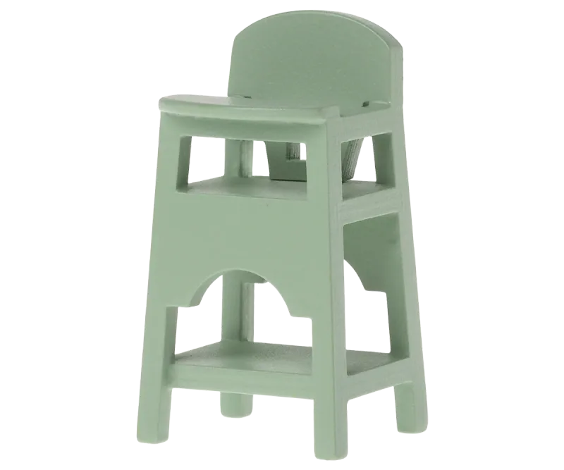 Maileg Mouse High Chair In Mint
