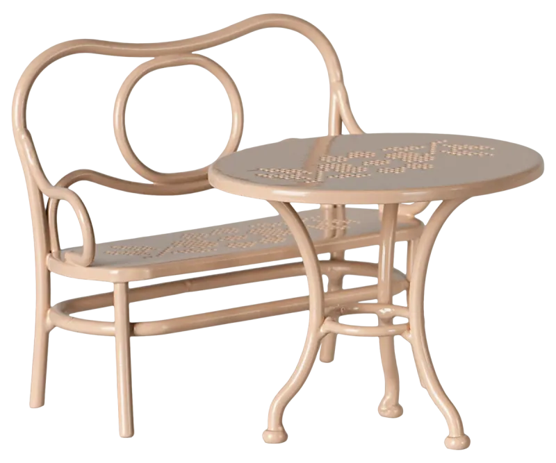 Maileg Mouse Cafe Set In Pale Pink