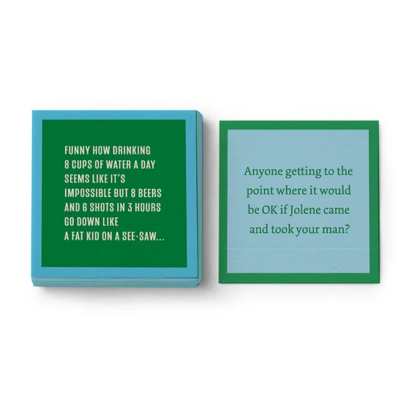 Cocktail Napkins 8 Cups Of Water