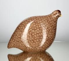 Handcrafted Quail Beige Spotted Red SM