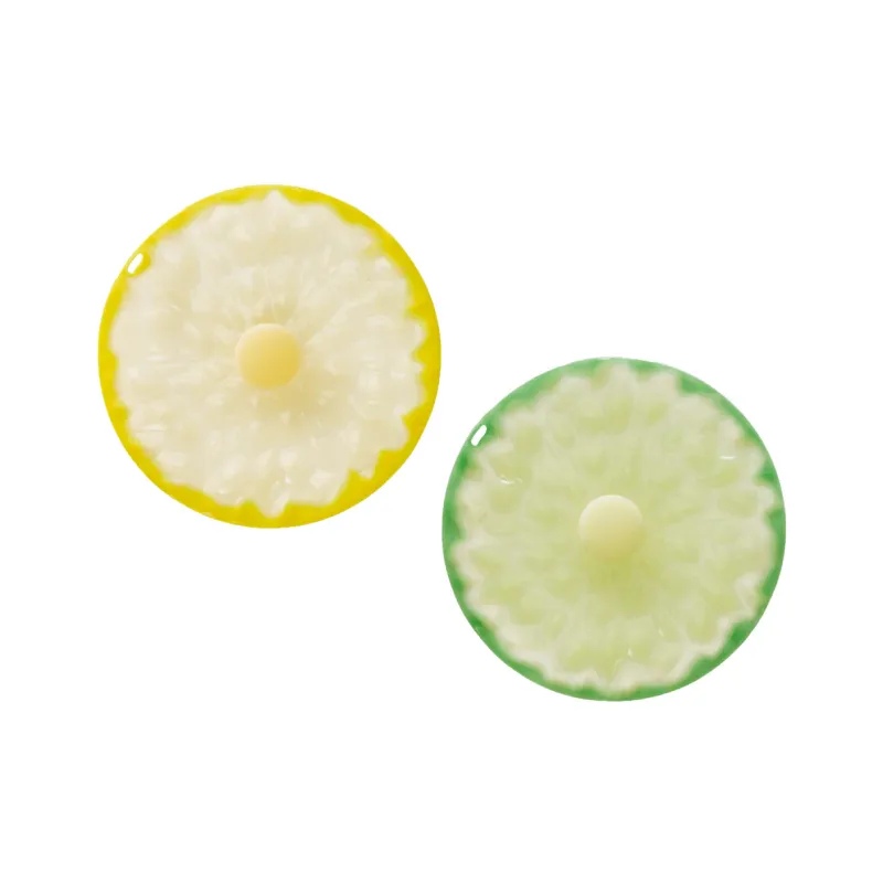 Set Of 2 Drink Covers 4" Lime &amp; Lemon