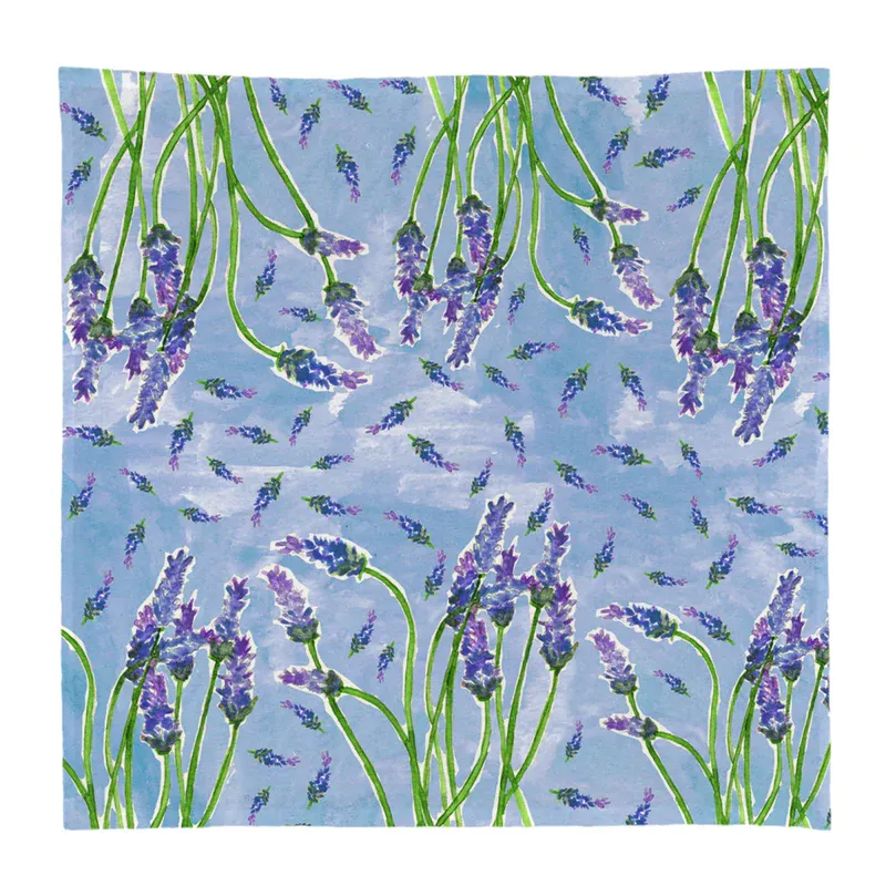Cotton Kitchen Square Lavender Of Provence