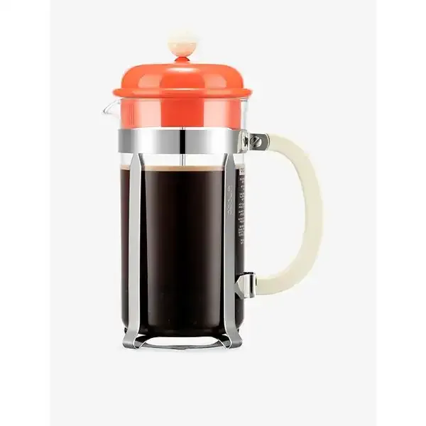 Bodum Caffettiera French Press Coffee Maker In Bright Coral 34oz