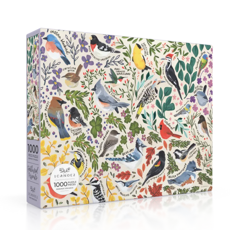 1000 Piece Puzzle In Feathered Friends