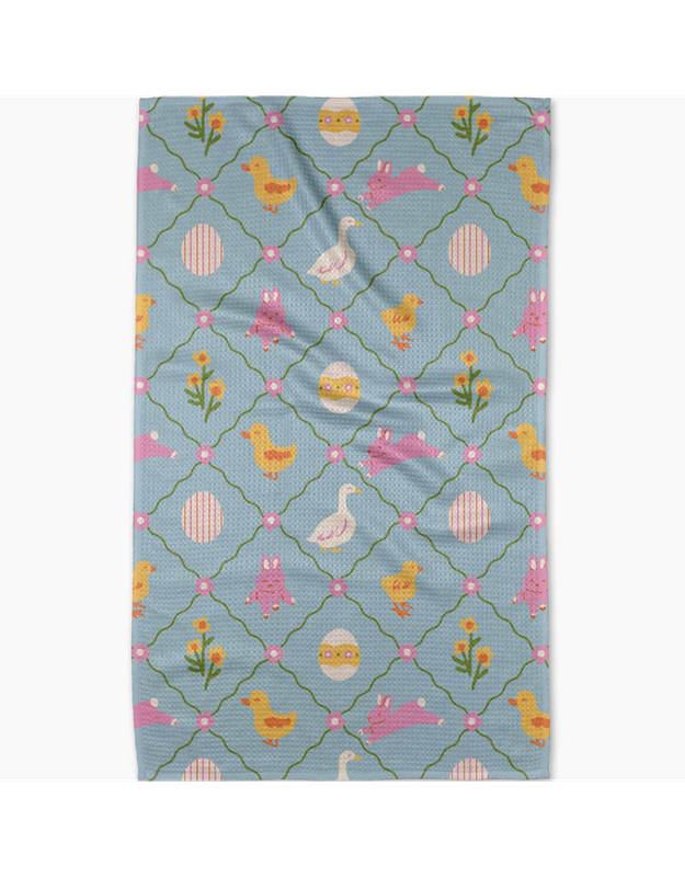 Geometry Tea Towel Easter Critters