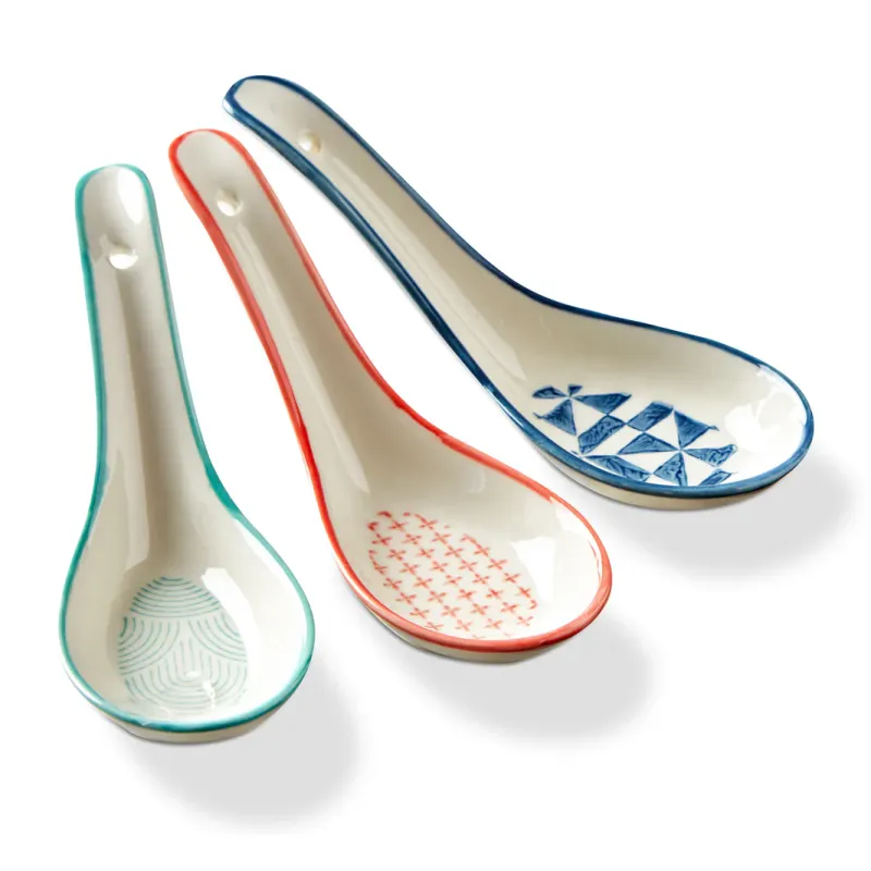 Geo Soup Spoon In Blue