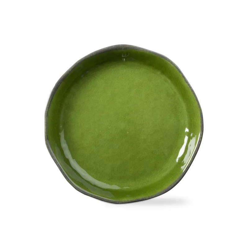 Melamine Veranda Large Shallow Bowl Green