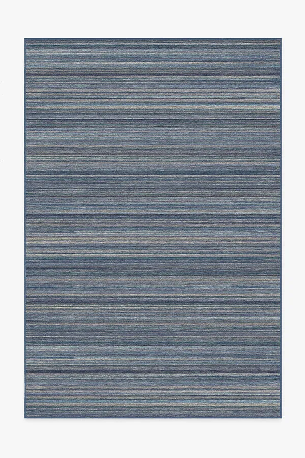 Handwoven Tai Stripe Rug Blue Multi 72x48