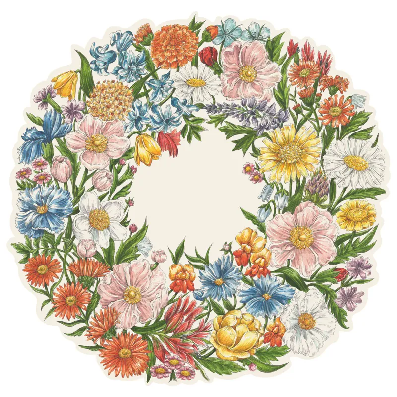 Placemats Wildflower Wreath