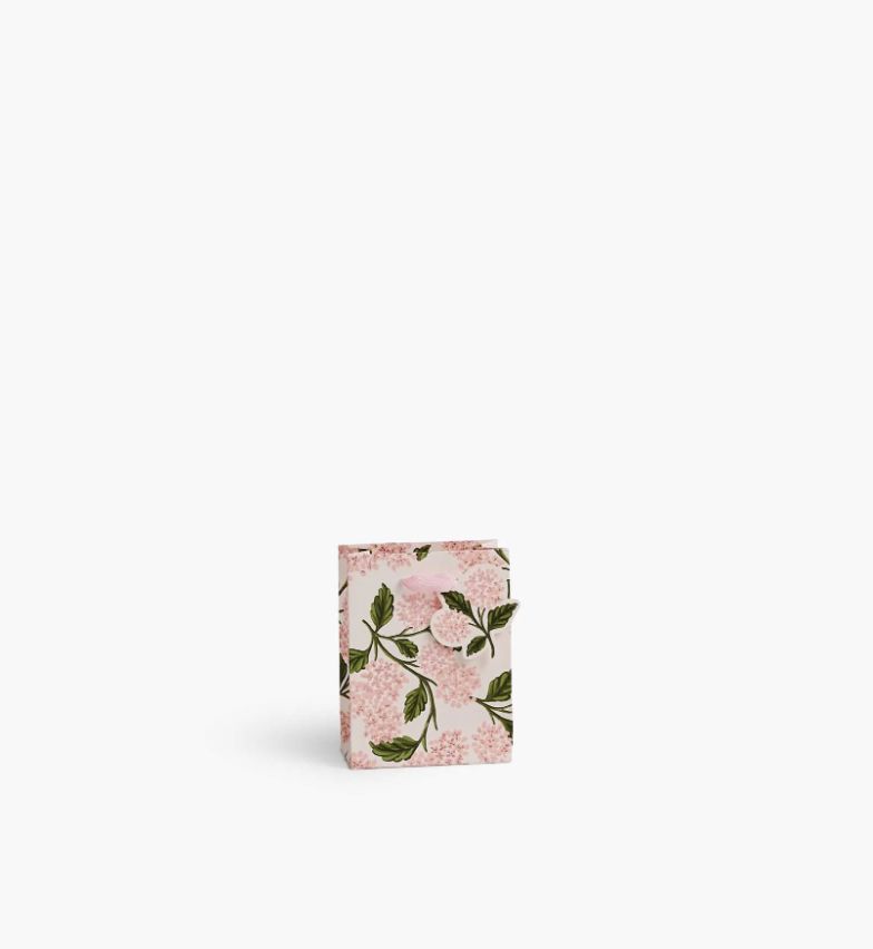 Rifle Paper Co. Gift Bag Small Pink Hydrangea