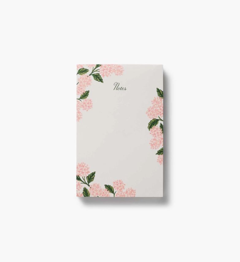 Rifle Paper Co. Notepad Pink Hydrangea