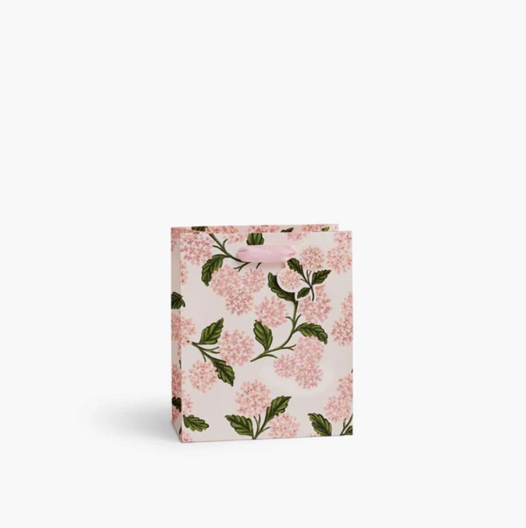 Rifle Paper Co. Gift Bag Medium Pink Hydrangea