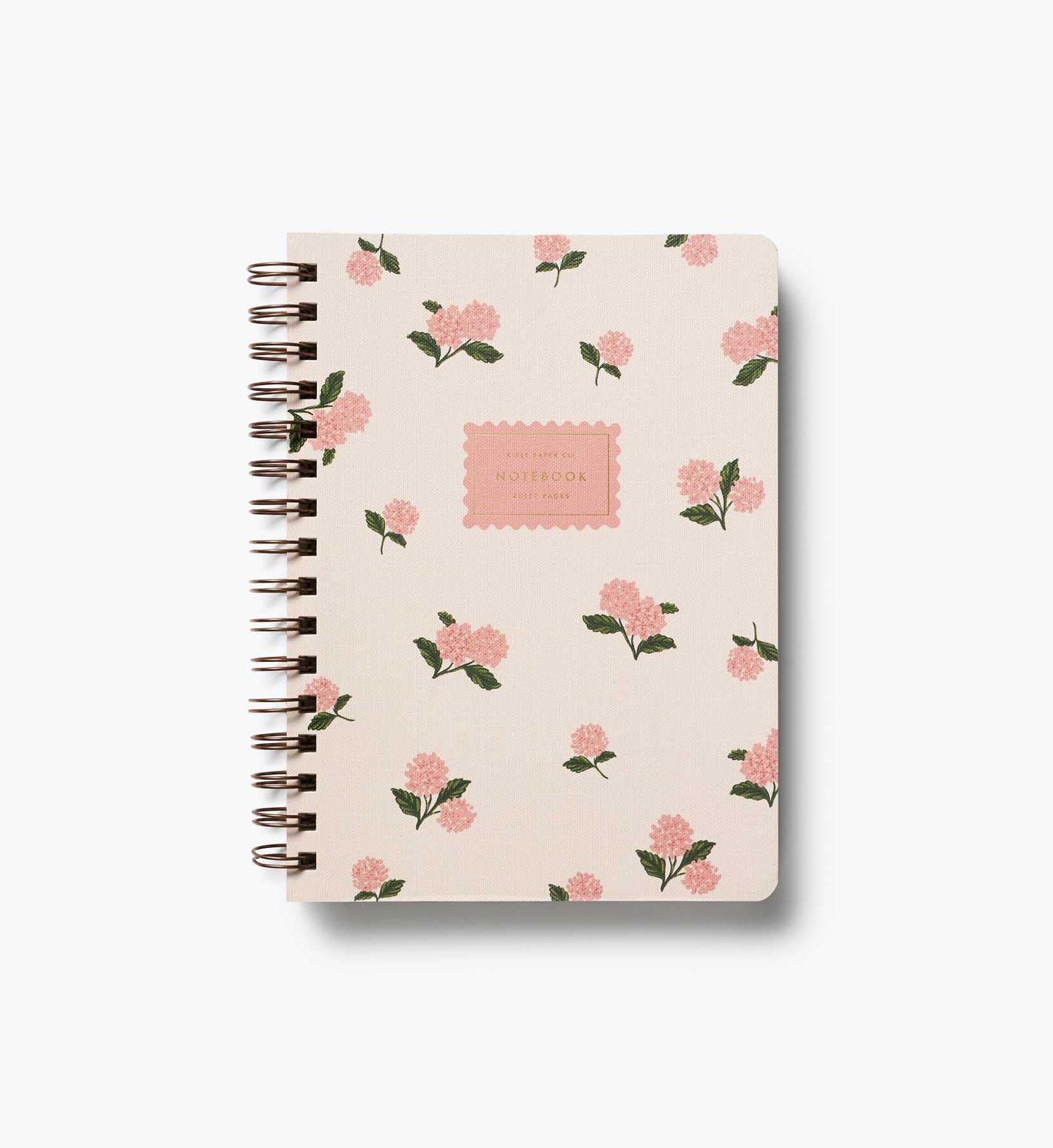 Rifle Paper Co. Spiral Notebook Pink Hydrangea