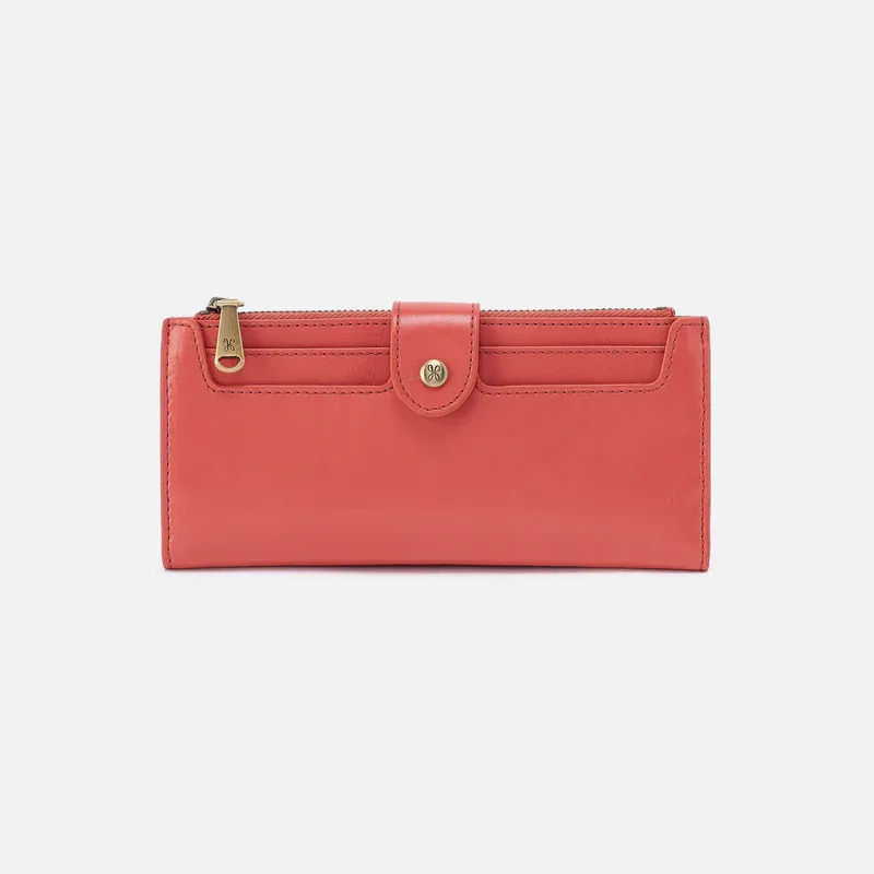HOBO Dunn Continental Wallet In Pink Mirage