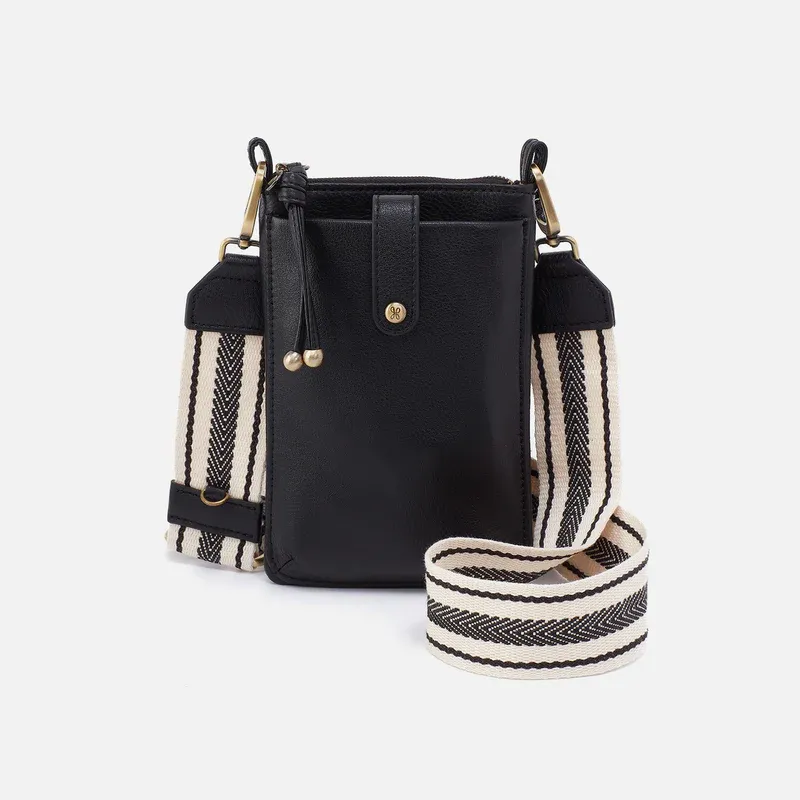 HOBO Cass Phone Crossbody In Black