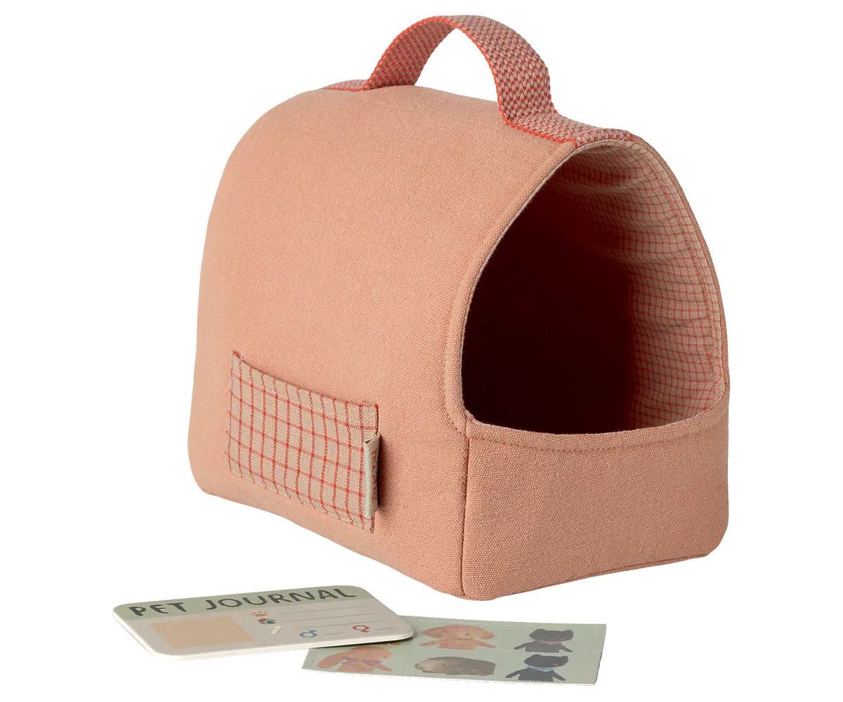 Maileg Pet Carrier In Coral
