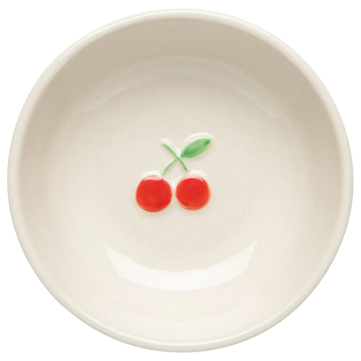 Pinch Bowl With Cherry Motif