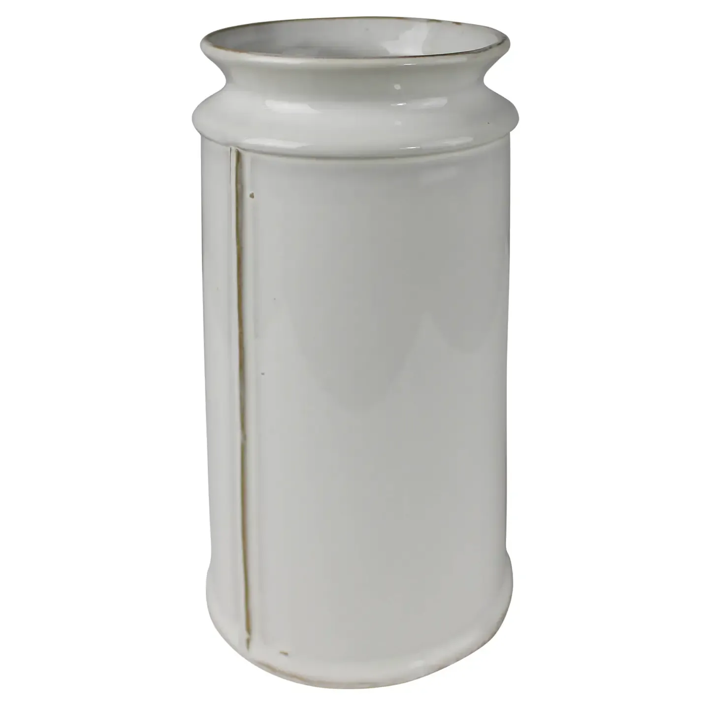 Ceramic Shaw Vase In Cream Large