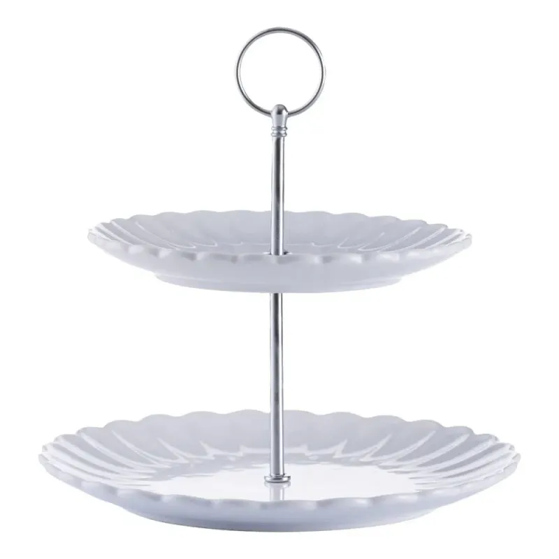 Price &amp; Kensington Luxe 2 Tier Stand White