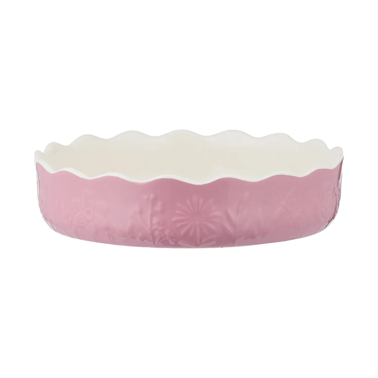 Mason Cash In The Meadow Pie Dish In Pink 9"