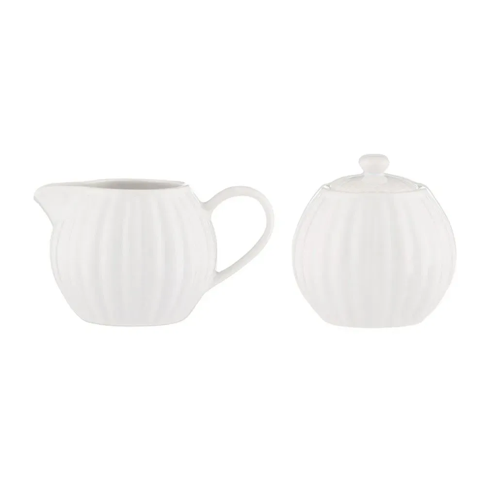 Price &amp; Kensington Luxe Milk Jug And Sugar Bowl In White