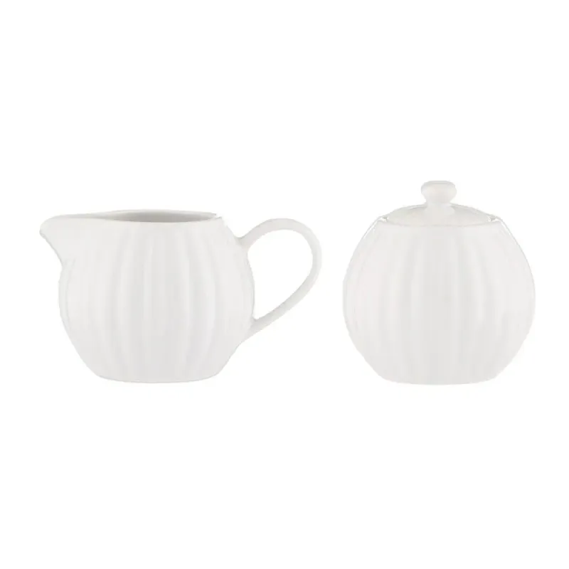 Price &amp; Kensington Luxe Milk Jug And Sugar Bowl In White