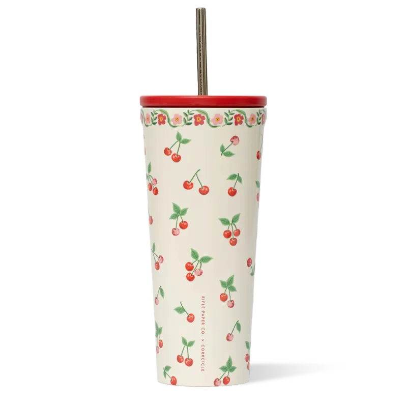 Corkcicle x Rifle Paper Co. Cold Cup 24oz In Cherries