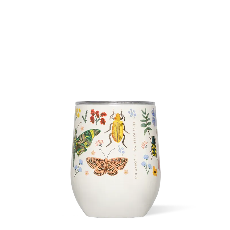 Corkcicle x Rifle Paper Co. Stemless Curio Cream 12oz