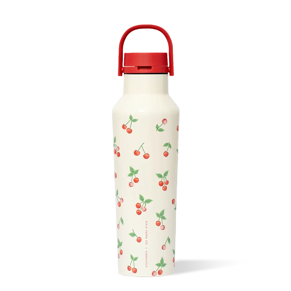 Corkcicle x Rifle Paper Co. Sport Canteen Cherries 20oz