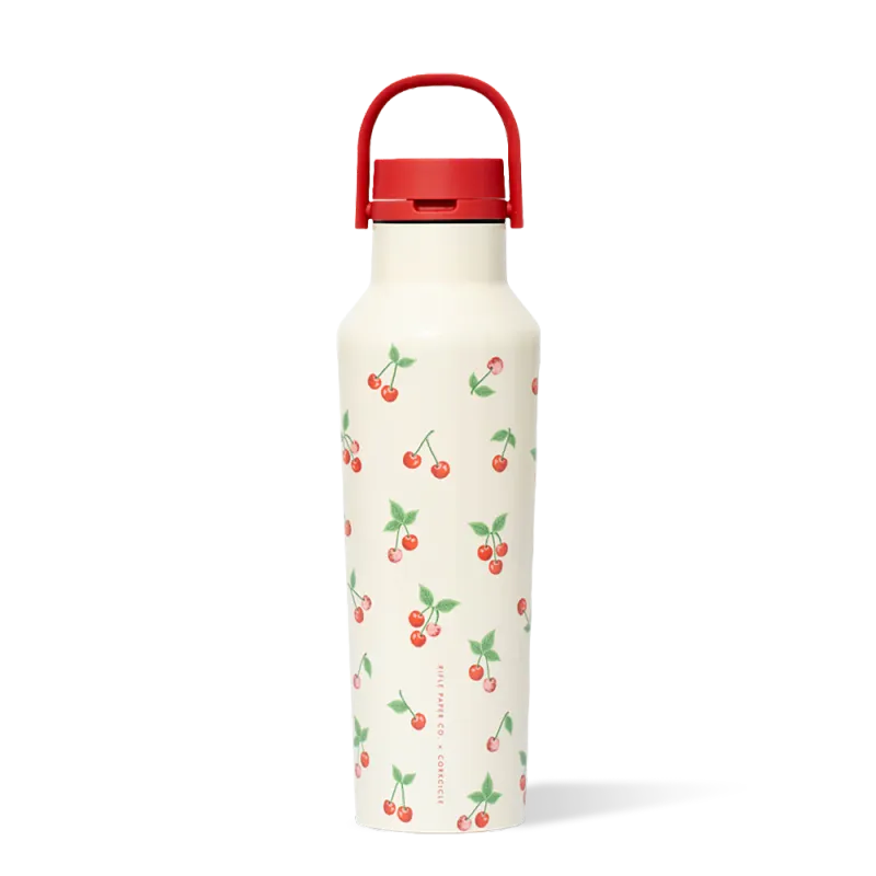 Corkcicle x Rifle Paper Co. Sport Canteen Cherries 20oz