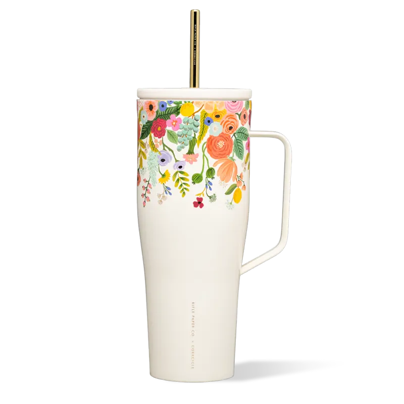 Corkcicle x Rifle Paper Co. Cold Cup XL Garden Party Cream 30oz