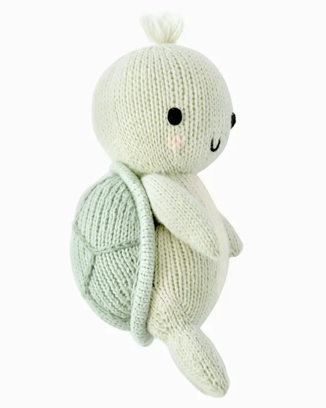 Cuddle &amp; Kind Baby Sea Turtle In Kelp Green