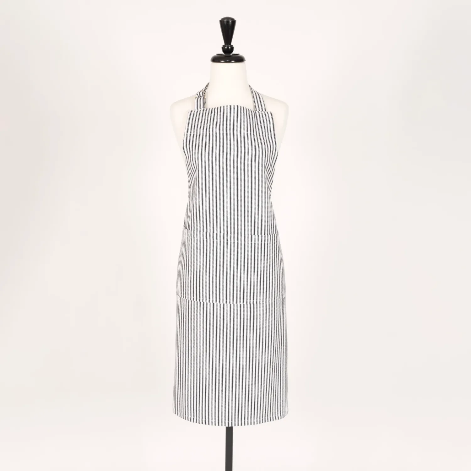 Metro Stripe Apron With D-rings In Blue