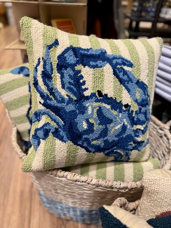 Blue Crab Pillow 16" x 16"