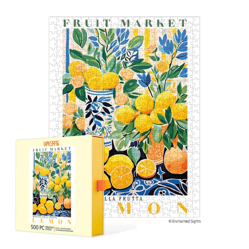 Premium 500 Piece Puzzle Fruit Market Lemons