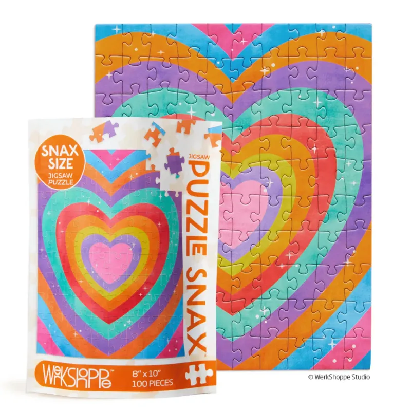 Puzzle Snax 100 Piece Velvet Heart